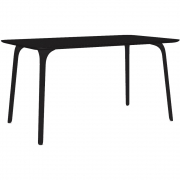 Magis - First Tisch eckig Outdoor 139 x 79 cm/HPL Schwarz