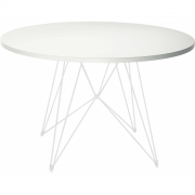 Magis - XZ3 Tisch rund Weiß (Gestell: Weiß)
