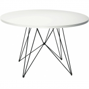 Magis - XZ3 Tisch rund Weiß (Gestell: Schwarz)