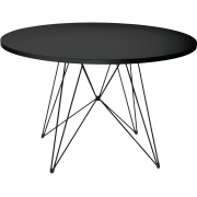 Magis - XZ3 Tisch rund Schwarz (Gestell: Schwarz)