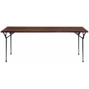 Magis - Officina Tisch 200 x 90 cm/Nussbaum-Schwarz