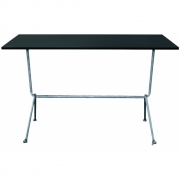 Magis - Officina Bistrot Tisch 80 x 55 cm/Schwarz-Verzinkt