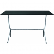 Magis - Officina Bistrot Tisch 120 x 60 cm/Schwarz-Verzinkt