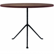 Magis - Officina Tisch rund 80 cm/Nussbaum-Schwarz