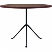 Magis - Officina Tisch rund 100 cm/Nussbaum-Schwarz