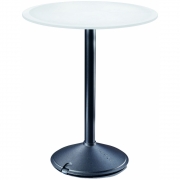 Magis - Brut Tisch Bistro Ø60 Hpl Weiß / Schwarz