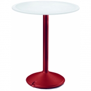 Magis - Brut Tisch Bistro Ø60 Hpl Weiß / Red