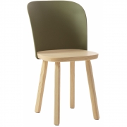 Magis - Alpina Stuhl (2-er Set) Natur / Olivgrün