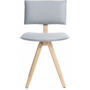 Magis - Trave Polsterstuhl Esche natur Kvadrat Reflect | 124