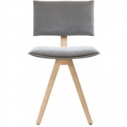 Magis - Trave Polsterstuhl Esche natur Kvadrat Reflect | 434