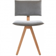 Magis - Trave Polsterstuhl Eiche natur Rubelli Spritz | 22 Acquamarina