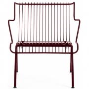 Magis - South Stuhl niedrig Bordeauxrot