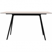 Magis - Baguette Tisch 130x65 cm Schwarz | Fenix beige