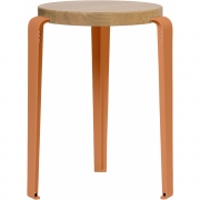 TIPTOE - Lou Hocker Eiche massiv Tangerine Red