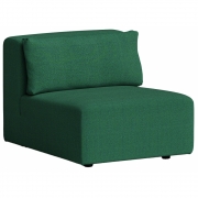 TIPTOE - Bridge Sofa Sitzmodul Tannengrün | mit Rückenkissen