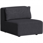 TIPTOE - Bridge Sofa Sitzmodul Schiefergrau | mit Rückenkissen