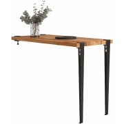 TIPTOE - Classic Wand-Hochtisch aus recyceltem Altholz 