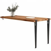 TIPTOE - Classic Wand-Esstisch aus recyceltem Altholz 