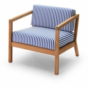 Skagerak - Virkelyst Stuhl Blaue Streifen