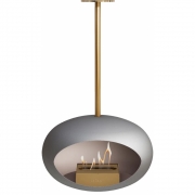 Le Feu - Dome Sky Bioethanol-Kamin Roségold Edition Nickel | 100 cm