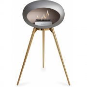 Le Feu - Dome Ground High Bioethanol-Kamin Nickel Roségold | Roségold | Stahl