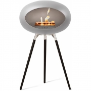 Le Feu - Dome Ground High Bioethanol-Kamin Nickel 