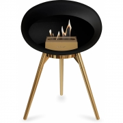 Le Feu - Dome Ground Low Bioethanol-Kamin Schwarz Roségold | Roségold | Roségold