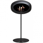 Le Feu - Dome Ground Steel High Bioethanol-Kamin Schwarz 