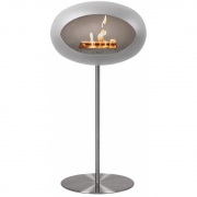 Le Feu - Dome Ground Steel High Bioethanol-Kamin Nickel 