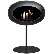 Le Feu - Dome Ground Steel Low Bioethanol-Kamin Schwarz 