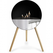 Le Feu - Eye Bioethanol-Kamin Schwarz Schwarz | Spiegelglas | Roségold