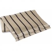 Ferm Living - Alee Badetuch Sand / Schwarz