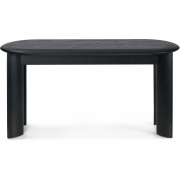 Ferm Living - Bevel Bank Schwarz geölte Buche