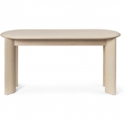Ferm Living - Bevel Bank Weiß geölte Buche