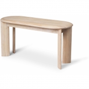 Ferm Living - Bevel Bank Weiß geölte Eiche