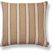 Ferm Living - Brown Cotton Kissen Stripe / S