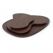 Ferm Living - Cairn Schneidebretter (3er Set) Dunkelbraun