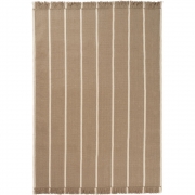 Ferm Living - Calm Kelim Teppich 140x200 cm / Sand dunkel/Off-White