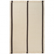 Ferm Living - Calm Kelim Teppich 140x200 cm / Off-White/Coffee