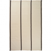 Ferm Living - Calm Kelim Teppich 200x300 cm / Off-White/Coffee