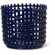 Ferm Living - Ceramic Korb L Blau