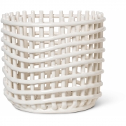 Ferm Living - Ceramic Korb L Off-White