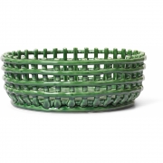 Ferm Living - Ceramic Centrepiece Smaragdgrün