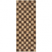 Ferm Living - Check Läufer Coffee/Natur