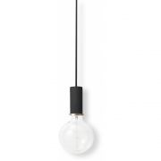 Ferm Living - Collect Pendelleuchte niedrig Schwarz