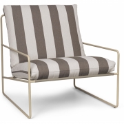 Ferm Living - Desert Sessel Cashmere / Chocolate (Stripe)