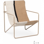 Ferm Living - Desert Lounge Sessel Cashmere / Soil