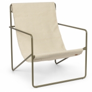 Ferm Living - Desert Lounge Sessel Olive / Cloud