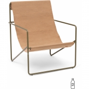 Ferm Living - Desert Lounge Sessel Olive / Sand
