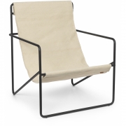 Ferm Living - Desert Lounge Sessel Schwarz / Cloud